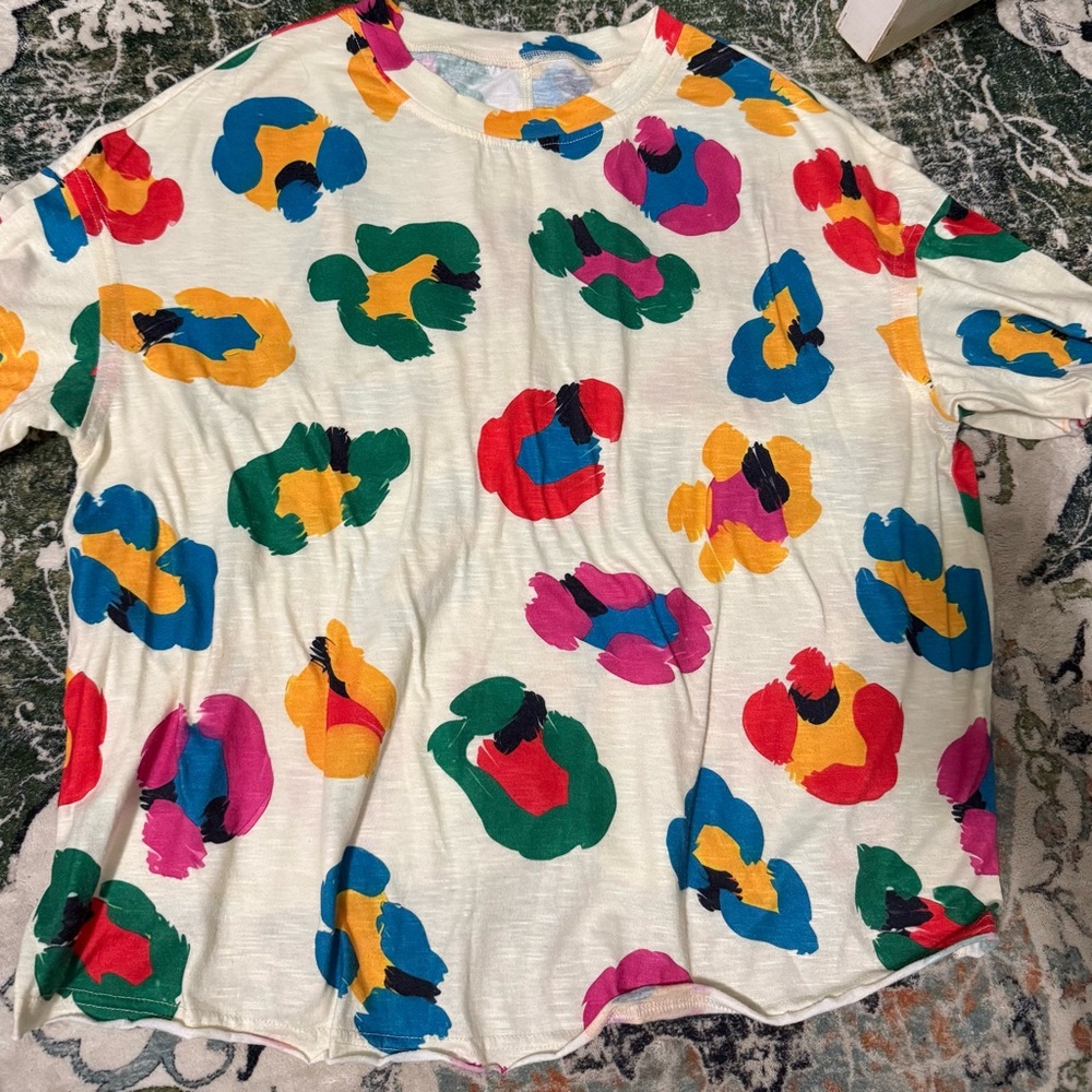 Colorful Abstract Print T-Shirt